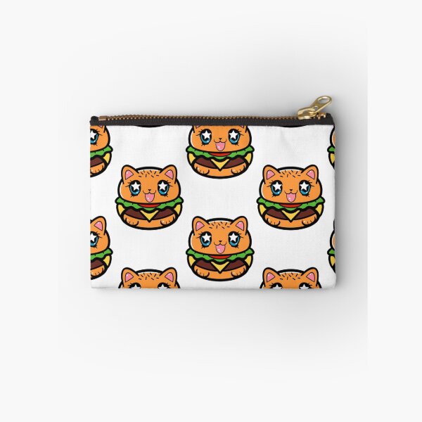 Item preview, Kitty Loves Junk Food - Burgers designed and sold by CustomCatsArt.