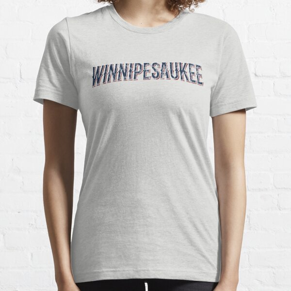 Women's Lake Winnipesaukee Athletic Shorts (White & Navy Logo