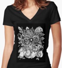 Deep thoughts Women's Fitted V-Neck T-Shirt