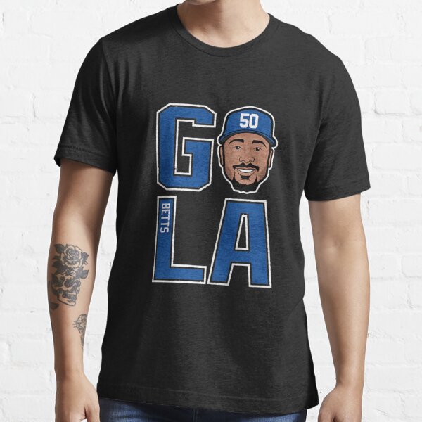 Youth Los Angeles Dodgers Mookie Betts #50 Blue T-Shirt