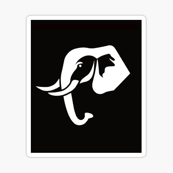 white-elephant-with-black-sticker-for-sale-by-flippinturtles-redbubble