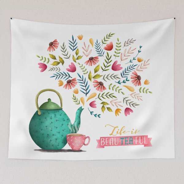 Item preview, Beau-tea-ful Life Illustration designed and sold by Aishwarya Vohra.