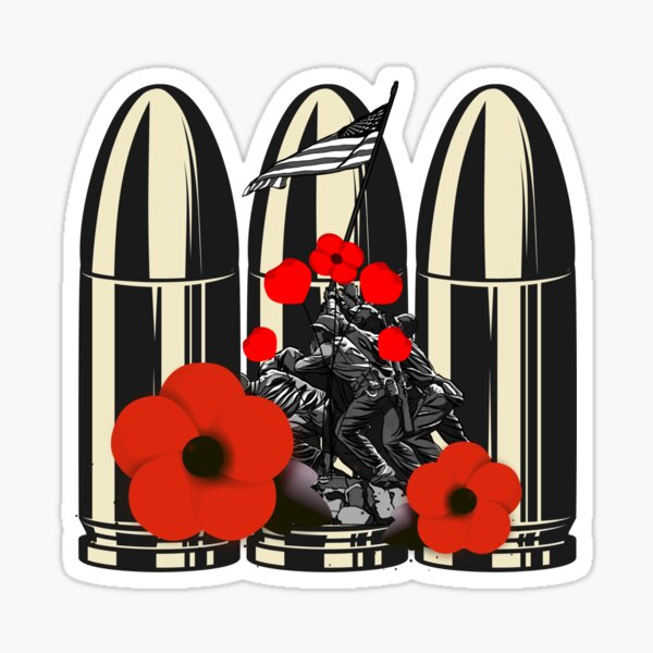 Veterans Day 2022 Bullets Soldier Scene Poppy Flower Armed Forces Day   St,small,507x507 Pad,600x600,f8f8f8 