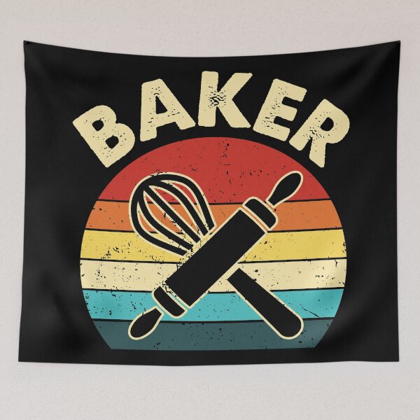 Item preview, Baker Baking Vintage Retro designed and sold by NestaReign.