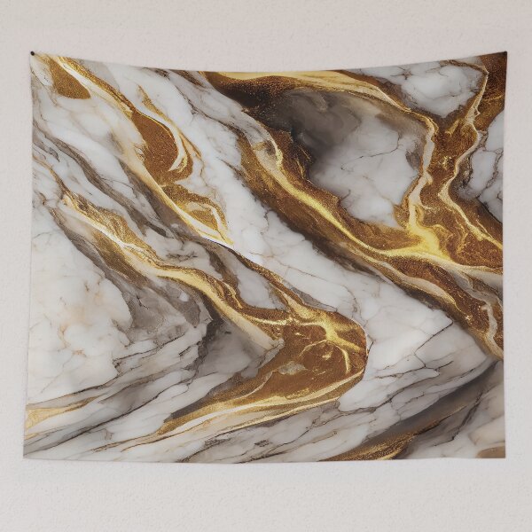 Item preview, White and Gold Marble Seamless designed and sold by taogiauco.