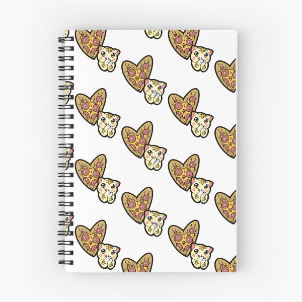 Item preview, Kitty Loves Junk Food - Pizza designed and sold by CustomCatsArt.