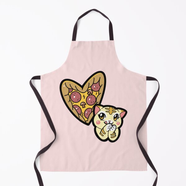 Item preview, Kitty Loves Junk Food - Pizza designed and sold by CustomCatsArt.