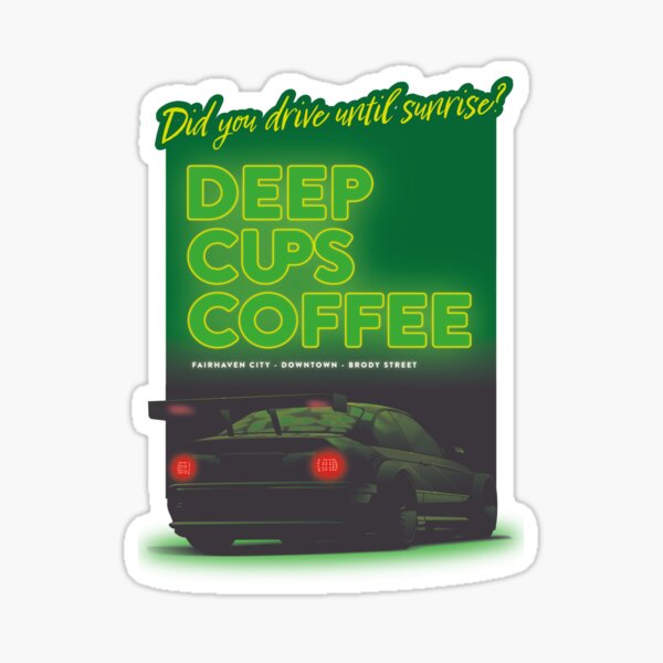Deep Cups Coffee NFS Most Wanted Sticker
