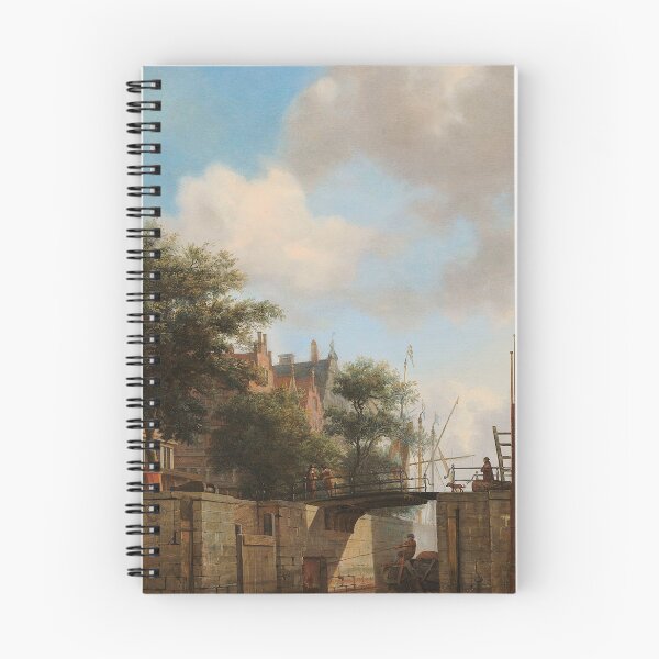 Item preview, Amsterdam City View with Houses on the Herengracht and the old Haarlemmersluis - Jan van der Heyden designed and sold by 2Girls1Shirt.