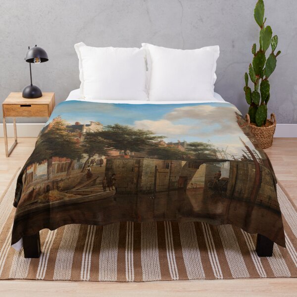 Item preview, Amsterdam City View with Houses on the Herengracht and the old Haarlemmersluis - Jan van der Heyden designed and sold by 2Girls1Shirt.