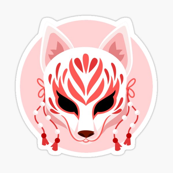 Kawaii Kitsune Fox Sticker - Stickers - Cute - Decal cut