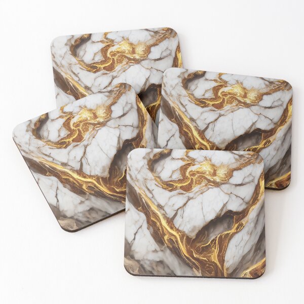 Item preview, Gold and White Marble Seamless Texture designed and sold by taogiauco.