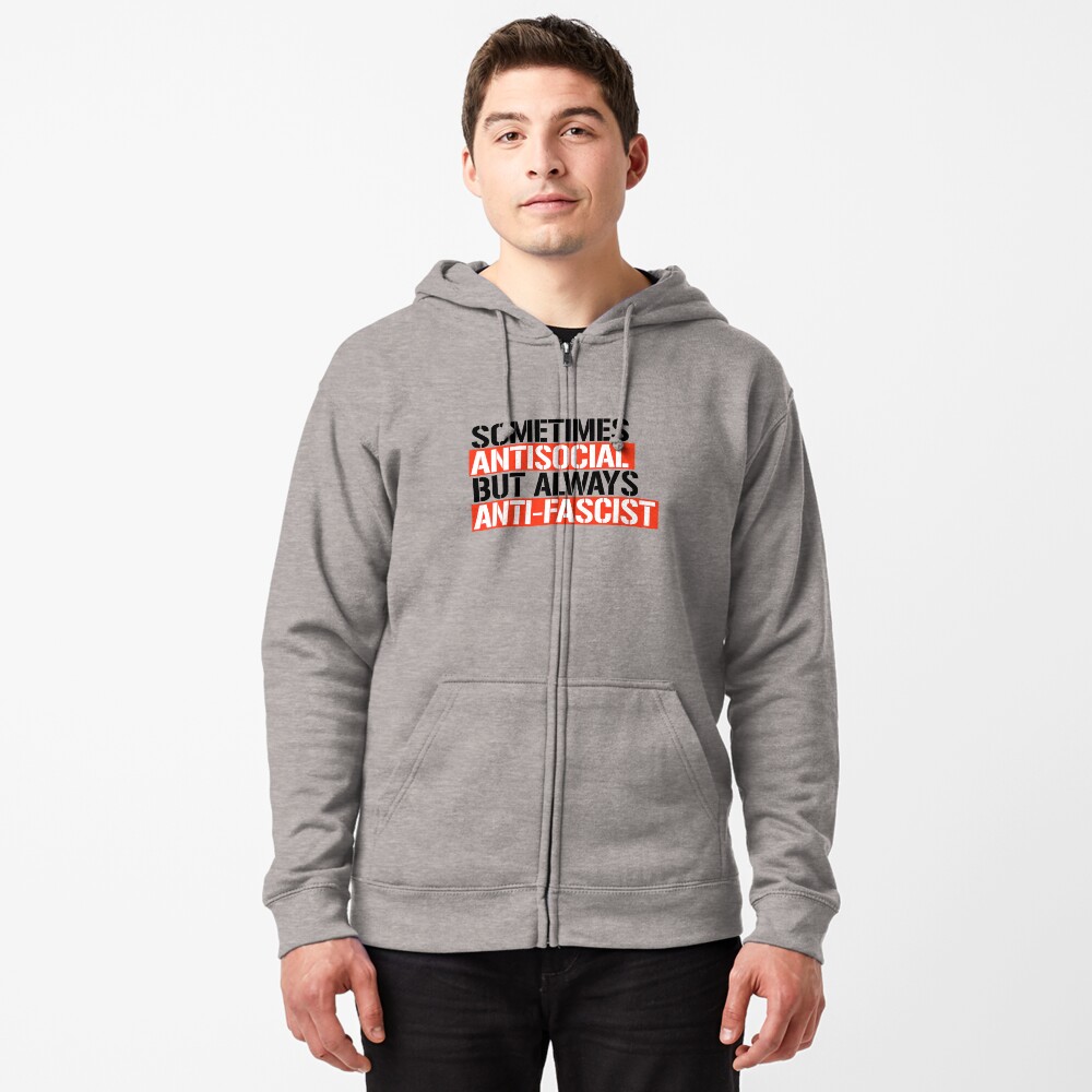 Vista previa del artículo con la obra «Sudadera con capucha y cremallera», diseñado y vendido por trumporium.