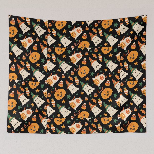Item preview, Halloween Pumpkin And Spirits Pattern Decoration designed and sold by Merchandiser099.