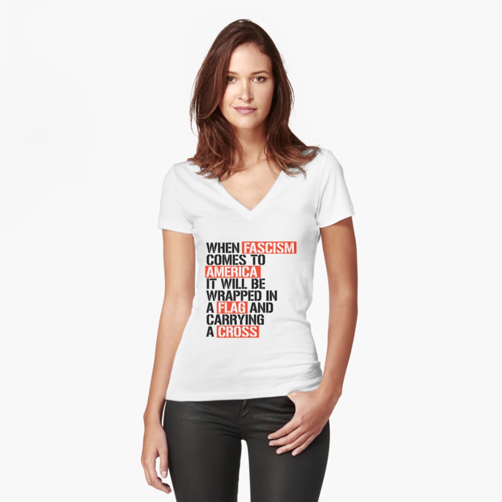Artikel-Vorschau von Tailliertes T-Shirt mit V-Ausschnitt, designt und verkauft von trumporium.