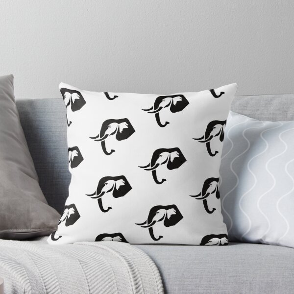 Item preview, Black Elephant with White Background designed and sold by FlippinTurtles.