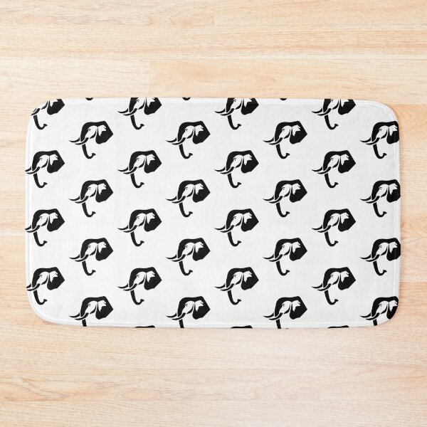 Item preview, Black Elephant with White Background designed and sold by FlippinTurtles.