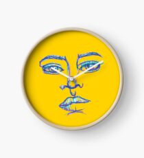 One Liner Girl Clock