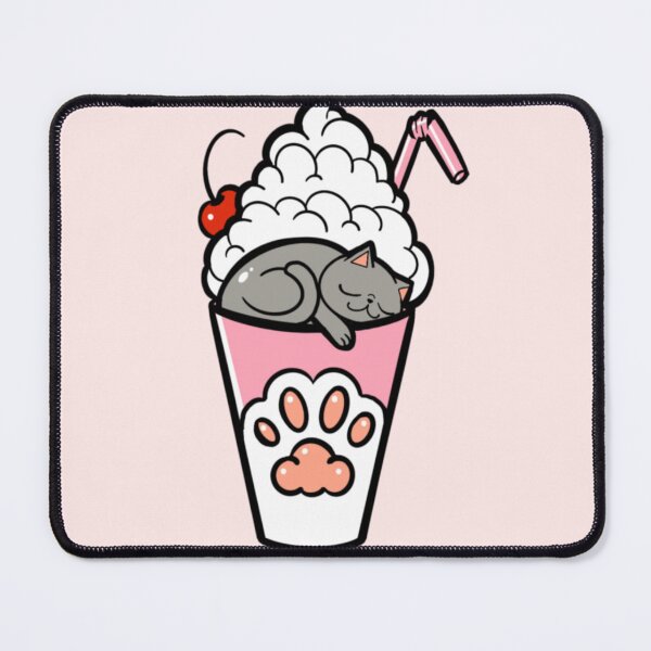 Item preview, Kitty Loves Junk Food - Meowshake designed and sold by CustomCatsArt.