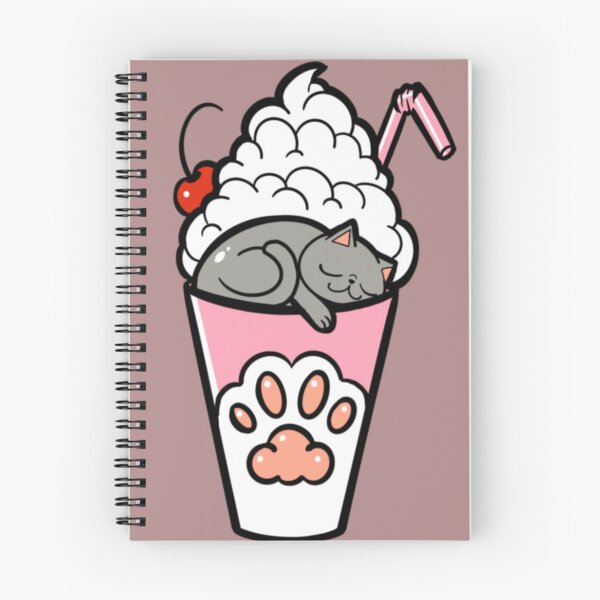 Item preview, Kitty Loves Junk Food - Meowshake designed and sold by CustomCatsArt.