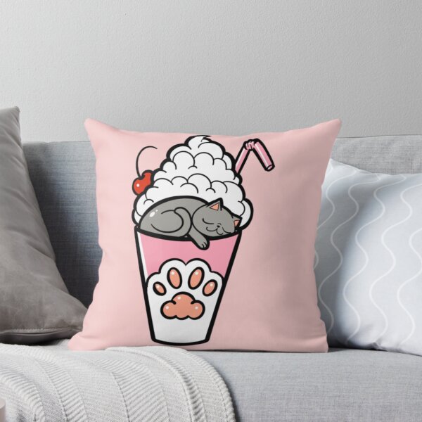 Item preview, Kitty Loves Junk Food - Meowshake designed and sold by CustomCatsArt.