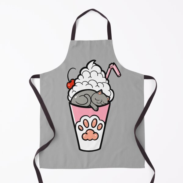 Item preview, Kitty Loves Junk Food - Meowshake designed and sold by CustomCatsArt.