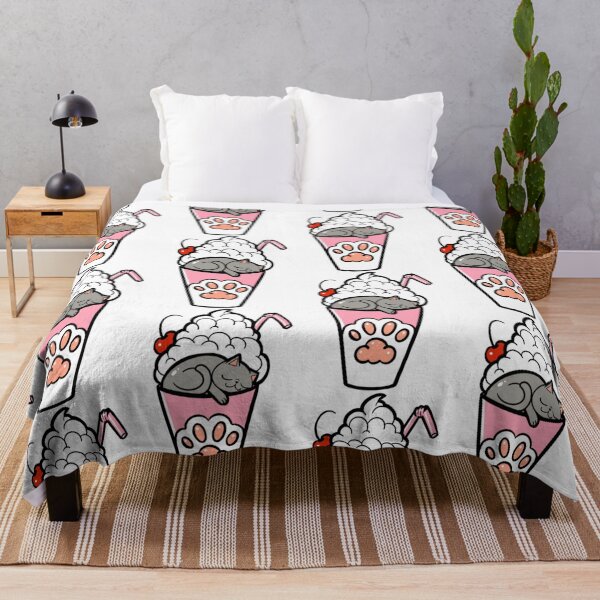Item preview, Kitty Loves Junk Food - Meowshake designed and sold by CustomCatsArt.