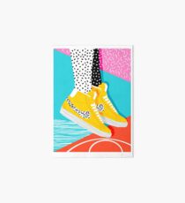 Kid You Not - memphis retro shoes fashion throwback 80s style trends minimalist art neon Art Board