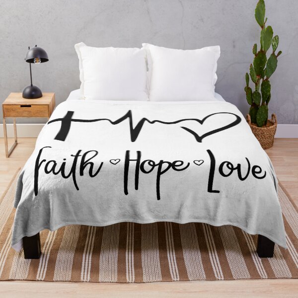 Item preview, Christian design: faith, hope, love designed and sold by Lolly's Lane Shoppe.