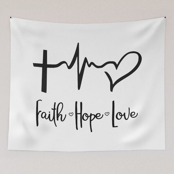 Item preview, Christian design: faith, hope, love designed and sold by Lolly's Lane Shoppe.