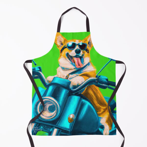 Item preview, Corgi on a Motorcycle designed and sold by FromAIwithLove.