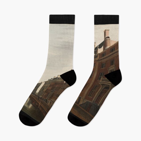 Item preview, The Gouden Bocht on the Herengracht in Amsterdam, Seen from the West - Gerrit Berckheyde, 1672 designed and sold by 2Girls1Shirt.