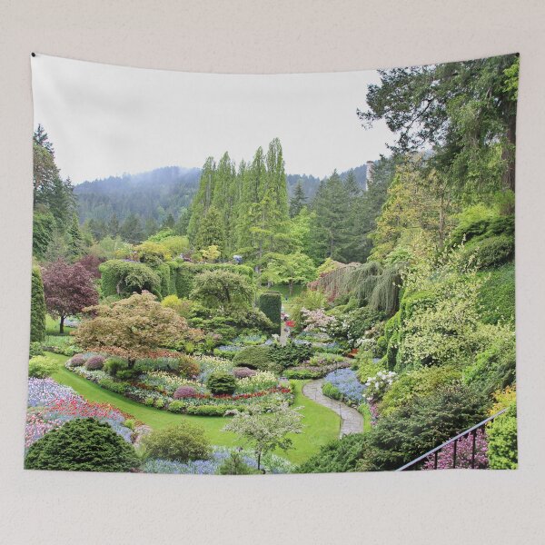 Item preview, Butchart Gardens on a Very Wet Day in May 2017 designed and sold by AnnDixon.
