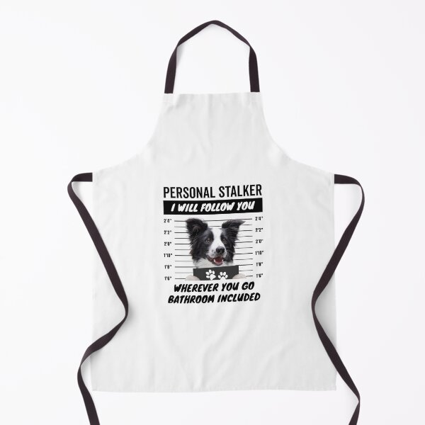 Item preview, Personal Stalker Dog – Black and White Border Collie designed and sold by More Cute Dogs.