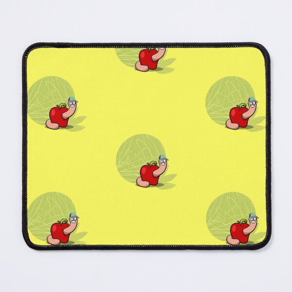 Item preview, An apple with a funny worm designed and sold by Bogarka.