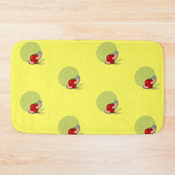 Item preview, An apple with a funny worm designed and sold by Bogarka.