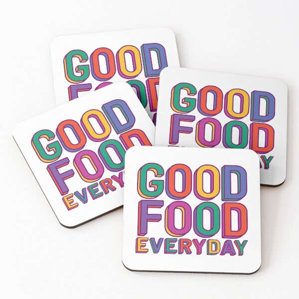 Item preview, Good Food Everyday Vibrant Color designed and sold by DearMichelle.