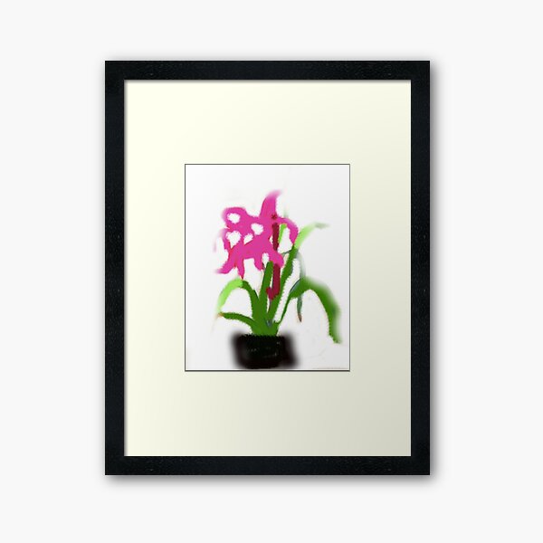 There are flowers we can look at , and others we imagine  Framed Art Print