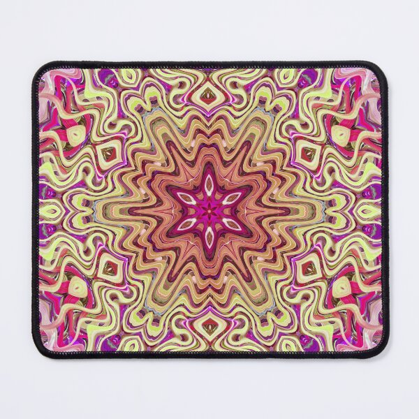 Item preview, Boho Vibes Abstract Kaleidoscope Maximalism Hippie Style Eclectic Mix of Lilac Pink Cream 11 of 16 designed and sold by Beachy.