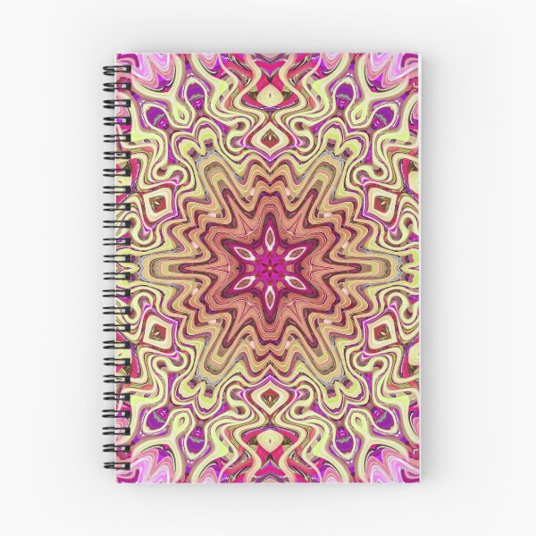 Item preview, Boho Vibes Abstract Kaleidoscope Maximalism Hippie Style Eclectic Mix of Lilac Pink Cream 11 of 16 designed and sold by Beachy.
