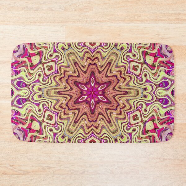 Item preview, Boho Vibes Abstract Kaleidoscope Maximalism Hippie Style Eclectic Mix of Lilac Pink Cream 11 of 16 designed and sold by Beachy.