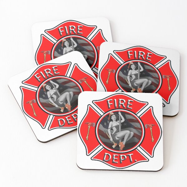 Item preview, Firefighters USA Design logo fire department fire department rescue red fireman designed and sold by jmc-aas.