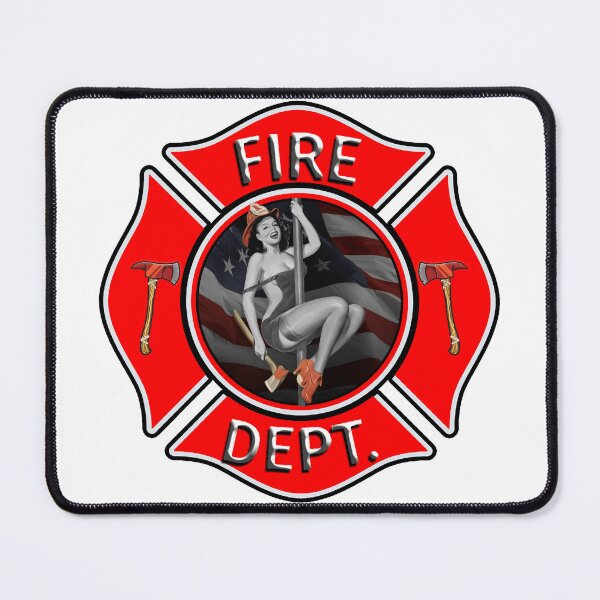 Item preview, Firefighters USA Design logo fire department fire department rescue red fireman designed and sold by jmc-aas.