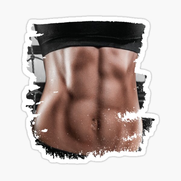 Fake Abs (Six Pack ). Muscular Body. Gráfico por TribaliumArt