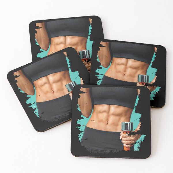 Item preview, Fake Muscle Woman Fitness Female Body designed and sold by MooonTees.