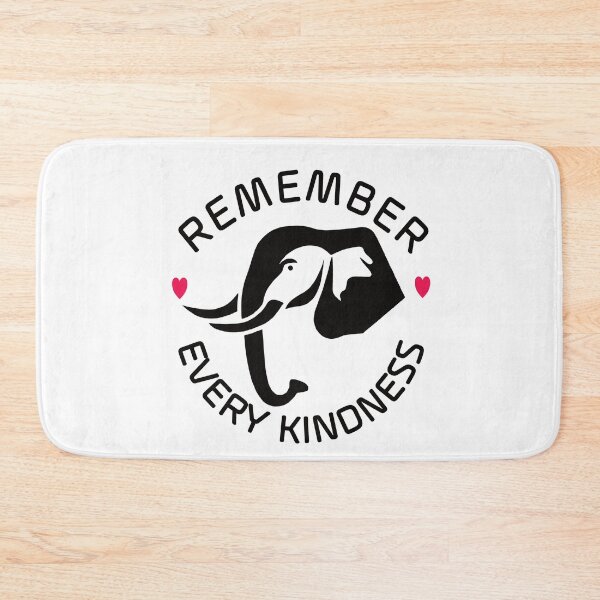 Item preview, Remember Every Kindness Black Elephant designed and sold by FlippinTurtles.