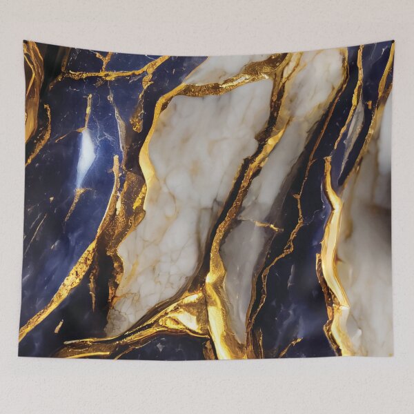 Item preview, Sapphire and Gold Marble Luxury Textures designed and sold by taogiauco.