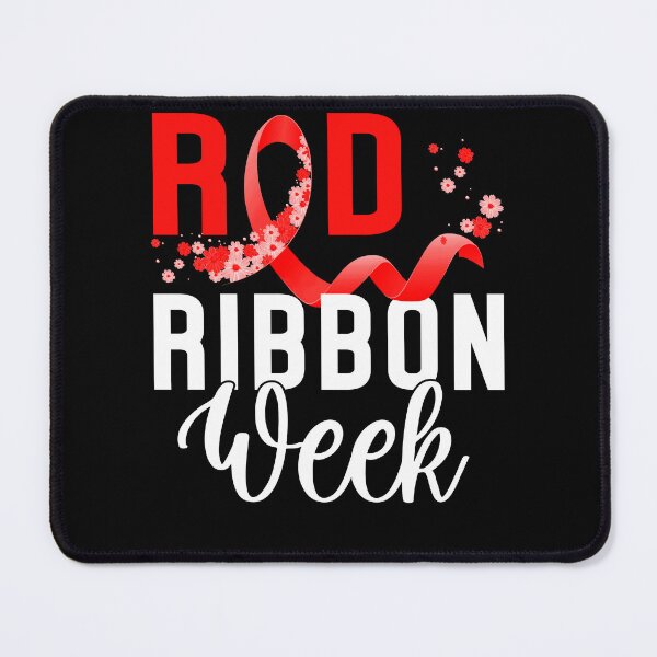 Item preview, We Wear Red Flowers Red Ribbon Week Awareness designed and sold by Darly-Walker.