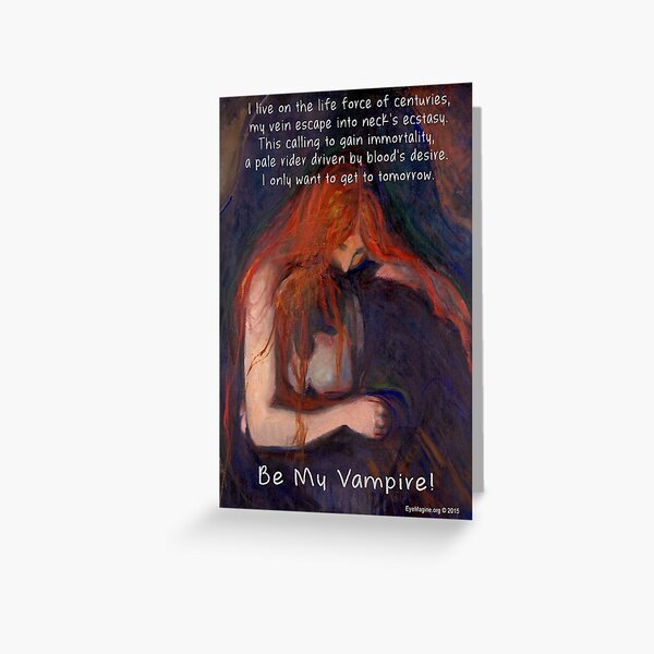 Vampire Valentine Greeting Card