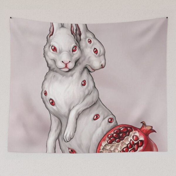 Item preview, Pomegranate Rabbit designed and sold by corniesmith.